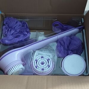 Purple Shower Brush Set
